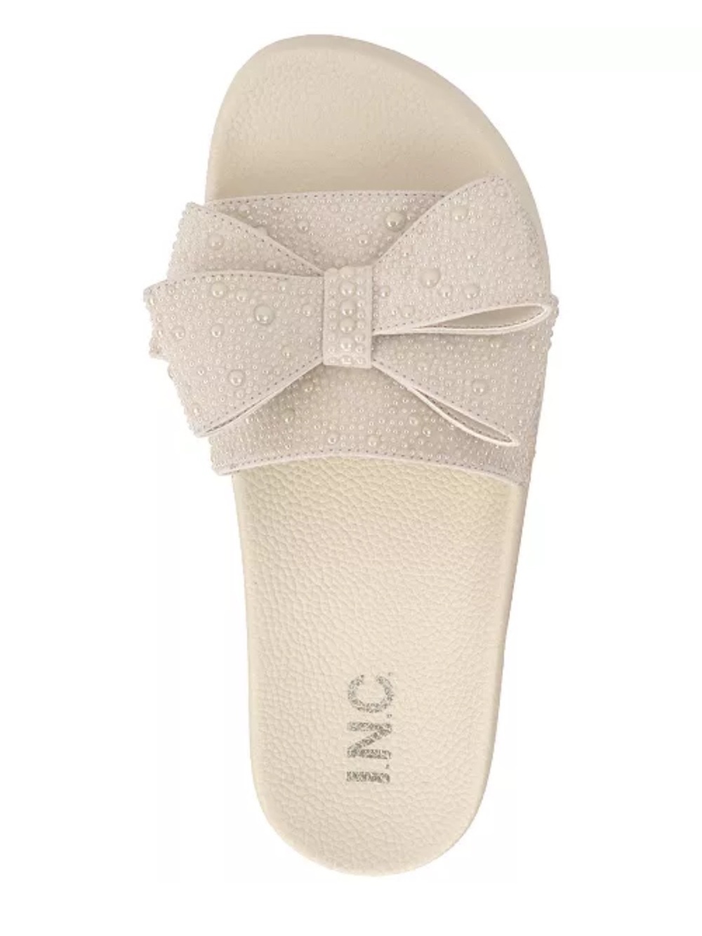 NEW! INC International Concepts Cream Bow Slide Sandals | Women’s Size 8 - Picture 4 of 8